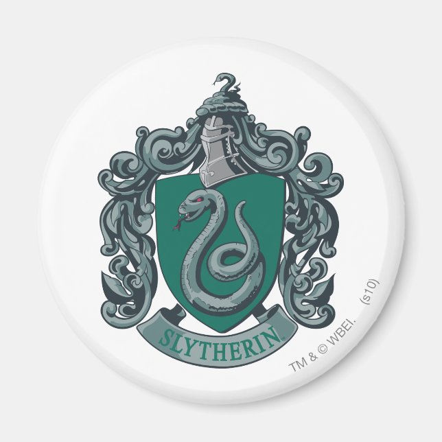 Harry Potter | Slytherin Wappen Green Magnet (Vorne)
