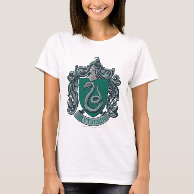 Harry Potter | Slytherin Wappen Green T-Shirt (Vorderseite)