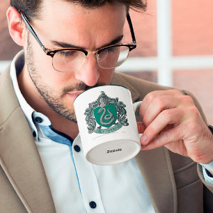 Harry Potter   Slytherin Wappen Green Zweifarbige Tasse