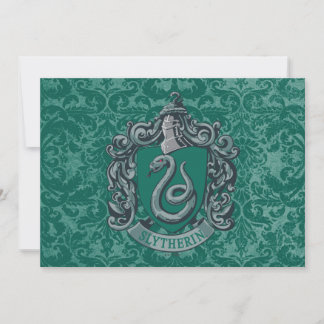 Harry Potter | Slytherin-Wappen Grün Karte