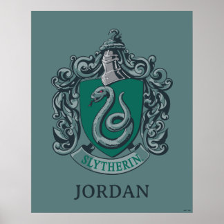 Harry Potter | Slytherin Wappen Grün Poster