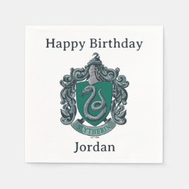 Harry Potter | Slytherin Wappen Grün Serviette