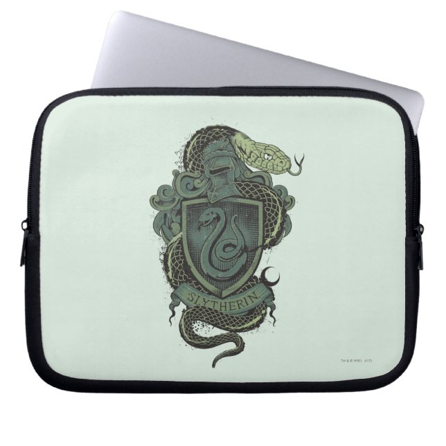 Harry Potter | Slytherin-Wappen Laptopschutzhülle (Vorderseite)
