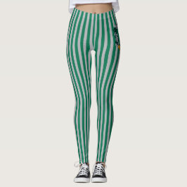 Harry Potter | Slytherin-Wappen mit Goldbanner Leggings