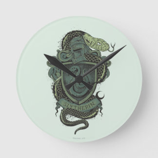 Harry Potter | Slytherin-Wappen Runde Wanduhr