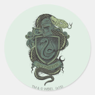 Harry Potter   Slytherin-Wappen Runder Aufkleber