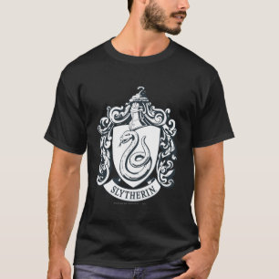 Harry Potter   Slytherin-Wappen - Schwarz und Weiß T-Shirt