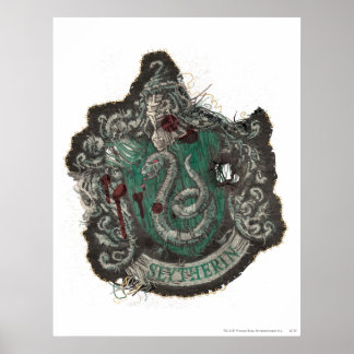 Harry Potter | Slytherin Wappen - Vintag Poster