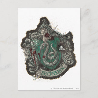 Harry Potter | Slytherin Wappen - Vintag Postkarte