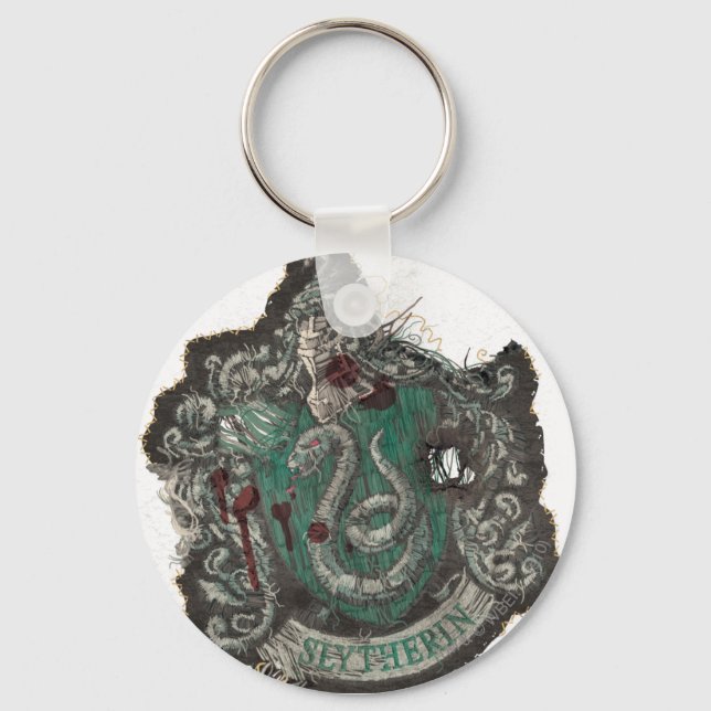 Harry Potter | Slytherin Wappen - Vintag Schlüsselanhänger (Vorderseite)