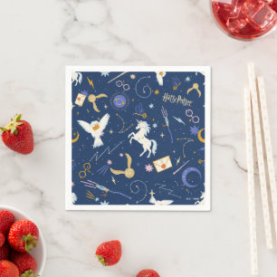 HARRY POTTER™ Sommersonnenwende-Icon-Muster Serviette
