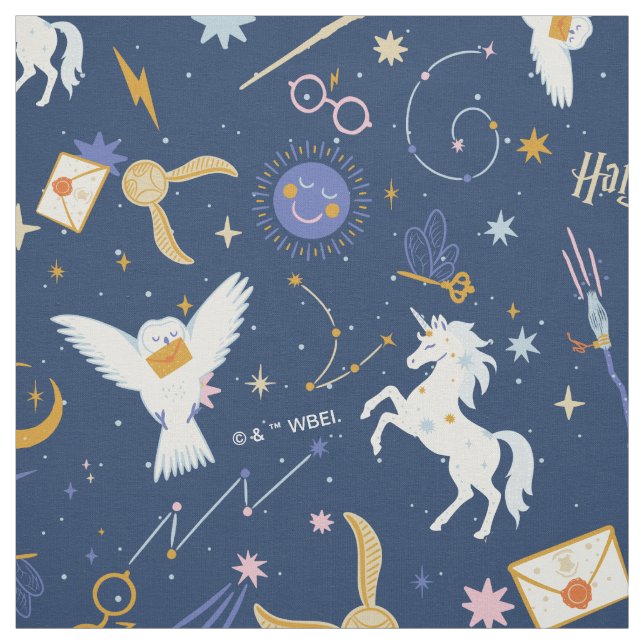 HARRY POTTER™ Sommersonnenwende-Icon-Muster Stoff (Muster)