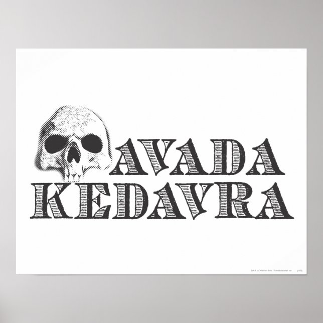 Harry Potter Spell | Avada Kedavra Poster (Vorne)