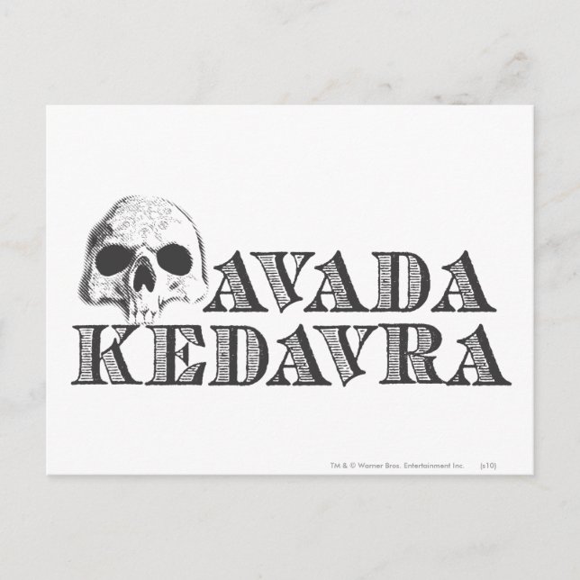 Harry Potter Spell | Avada Kedavra Postkarte (Vorderseite)