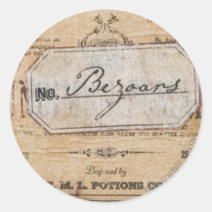 Harry Potter Spell   Bezoars Runder Aufkleber