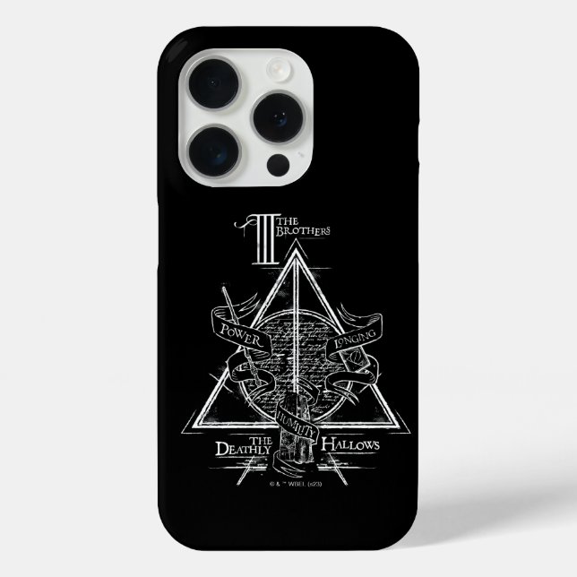 Harry Potter Spell DEATHLY HALLOWS Graphic Case-Mate iPhone Hülle (Rückseite)