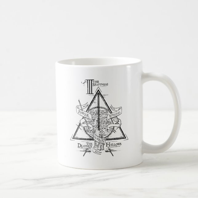 Harry Potter Spell DEATHLY HALLOWS Graphic Kaffeetasse (Rechts)