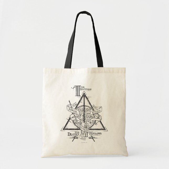 Harry Potter Spell DEATHLY HALLOWS Graphic Tragetasche (Vorne)