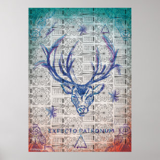 Harry Potter Spell | ERWARTET PATRONUM™Stag Sketch Poster