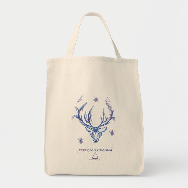 Harry Potter Spell | ERWARTET PATRONUM™Stag Sketch Tragetasche (Vorne)