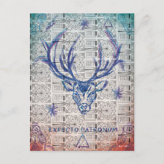 Harry Potter Spell | EXPECTO PATRONUM™Stag Sketch Postkarte