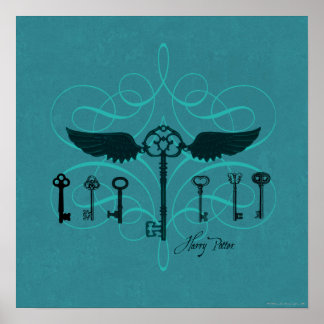 Harry Potter Spell | Fliegende Schlüssel Poster