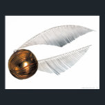 Harry Potter Spell | Goldener Spieß Poster<br><div class="desc">Dieser goldene Snitch wurde im ersten spannenden Spiel zwischen Gryffindor und Slytherin verwendet, wo er von Harry Potter gefangen wurde... in seinem Mund! Die Goldenen Snitches waren verzauberte Flugbälle, die vom Suchenden gefangen wurden, eine Spezialposition in einem Quidditch-Spiel. Schnell und mächtig waren diese schelhaften kleinen Bälle schwer zu suchen. Beeilt...</div>