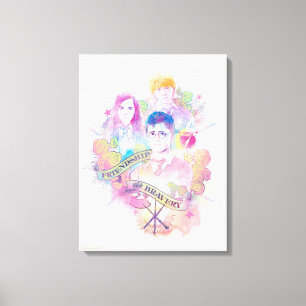 Harry Potter Spell   Harry, Hermione & Ron Waterc Leinwanddruck