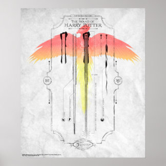 Harry Potter Spell | Harry's Wand Infografik Poster