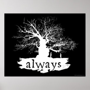 Harry Potter Spell   Immer Silhouette angeben Poster