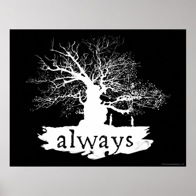 Harry Potter Spell | Immer Silhouette angeben Poster (Vorne)