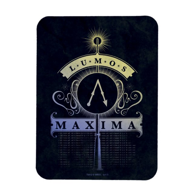 Harry Potter Spell | Lumos Maxima Graphic Magnet (Vertikal)
