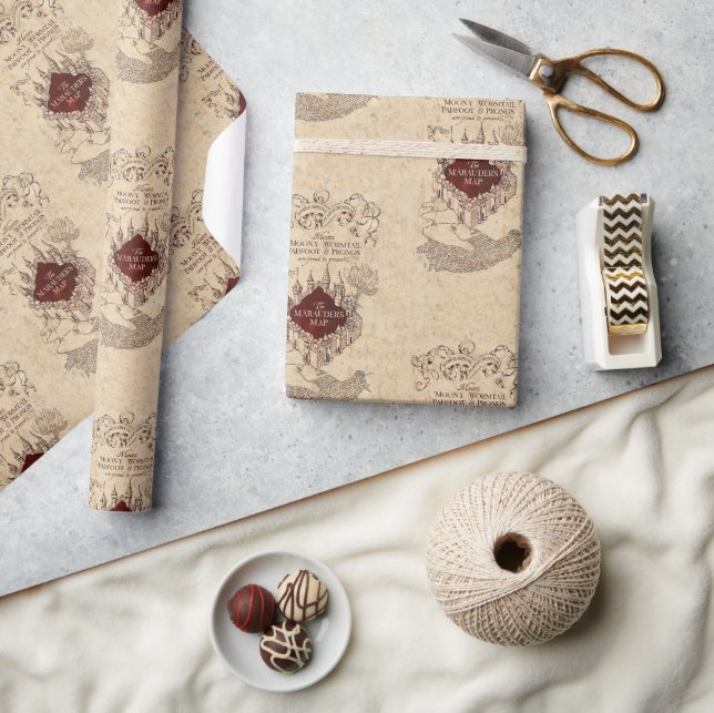 Harry Potter Spell | Marauder’s Map Geschenkpapier (Kunsthandwerk)