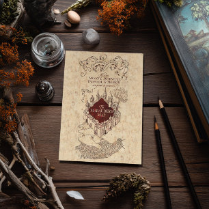 Harry Potter Spell Marauder’s Map Postkarte