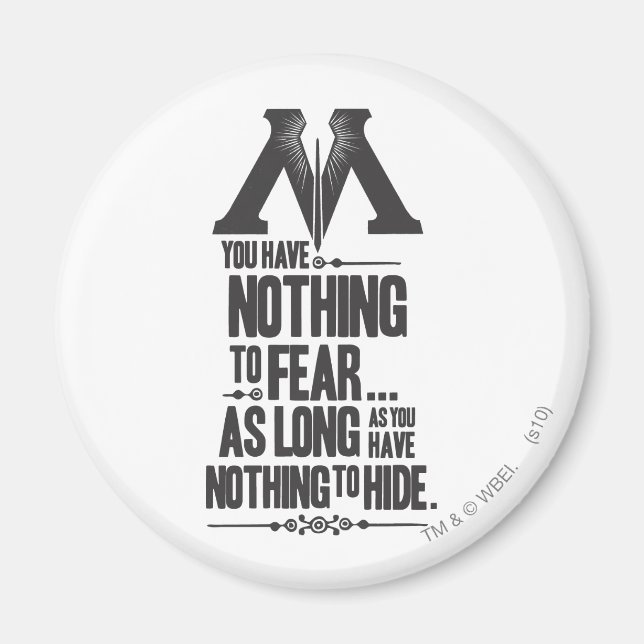 Harry Potter Spell | Ministerium für Magische Prop Magnet (Vorne)