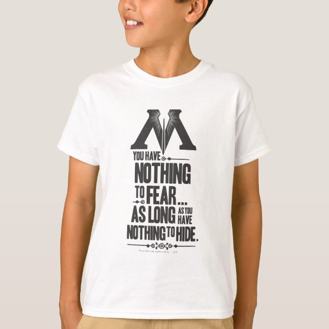 Harry Potter Spell | Ministerium für Magische Prop T-Shirt (Vorderseite)