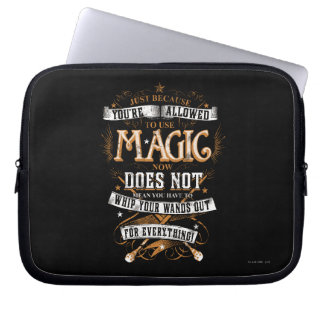 Harry Potter Spell | Nur weil Sie erlaubt sind Laptopschutzhülle