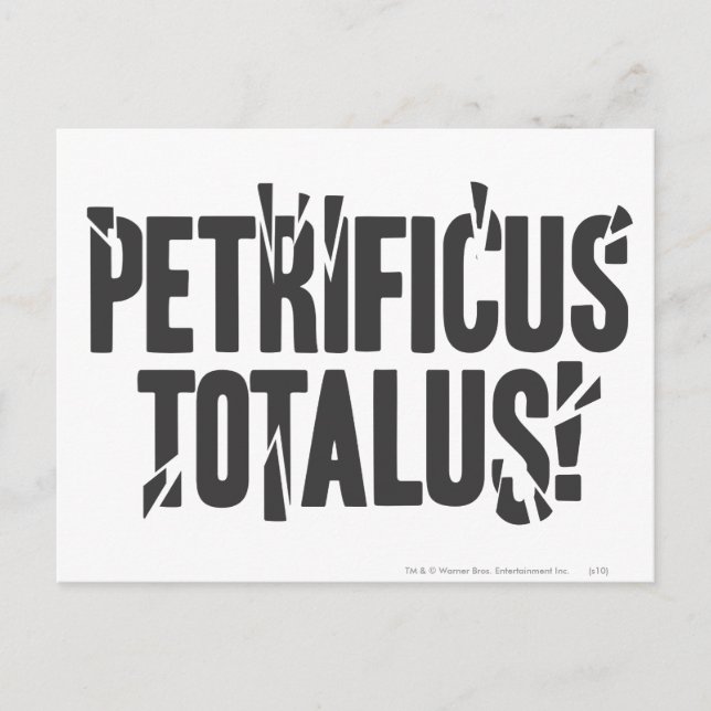 Harry Potter Spell | Petrificus Totalus! Postkarte (Vorderseite)