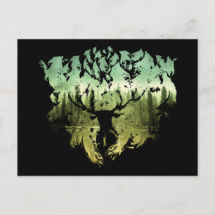 Harry Potter Spell   Stag Patronus Postkarte