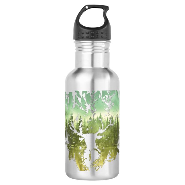 Harry Potter Spell | Stag Patronus Trinkflasche (Vorderseite)