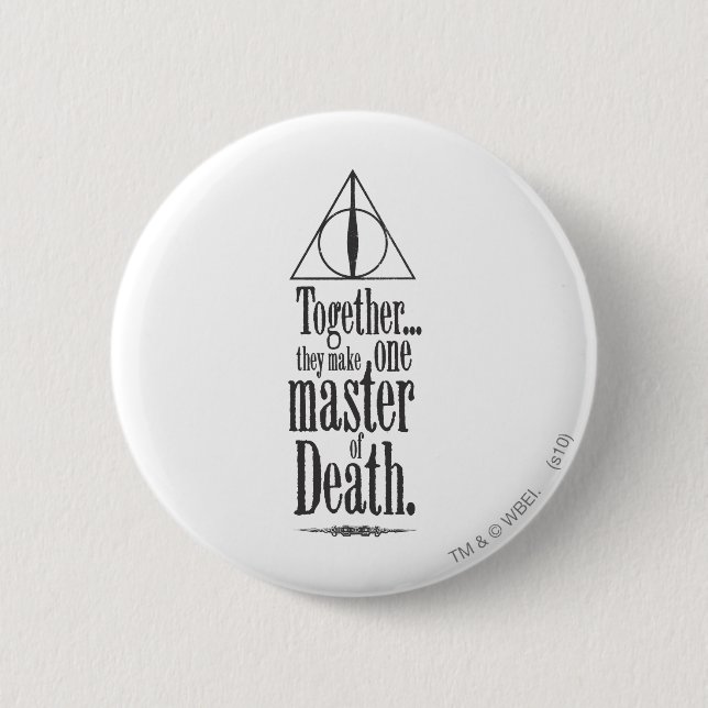 Harry Potter Spell | Todesmeister Button (Vorderseite)