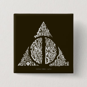 Harry Potter Spell   TOTHLY HALLOWS Typografy Gr Button