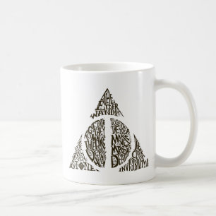 Harry Potter Spell TOTHLY HALLOWS Typografy Gr Kaffeetasse