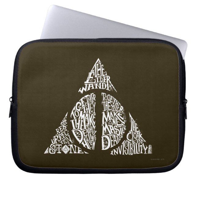 Harry Potter Spell | TOTHLY HALLOWS Typografy Gr Laptopschutzhülle (Vorderseite)