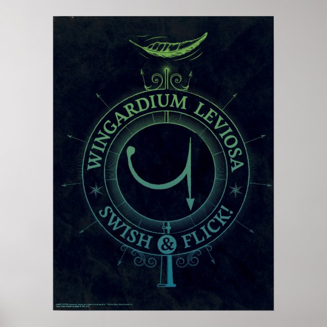Harry Potter Spell | Wingardium Leviosa Graphic Poster (Vorne)