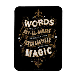 Harry Potter Spell Worte sind unsere besten Wort Magnet