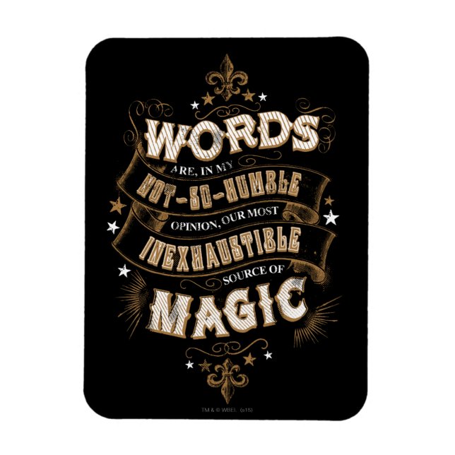 Harry Potter Spell | Worte sind unsere besten Wort Magnet (Vertikal)