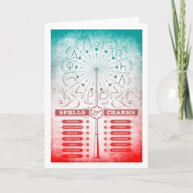 Harry Potter Spell | Zauber und Chargen - Anweisun Karte (Vorderseite)