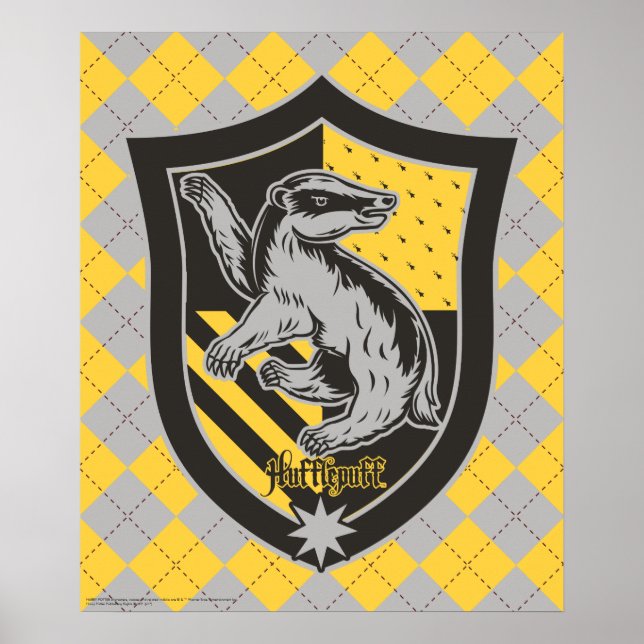 Harry Potter | Stolz auf das Haus Hufflepuff-Wappe Poster (Vorne)