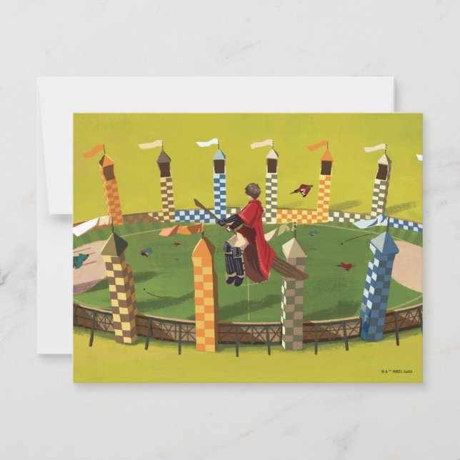 HARRY POTTER™ Suche nach dem goldenen Schnabel Mitteilungskarte (Vorderseite)